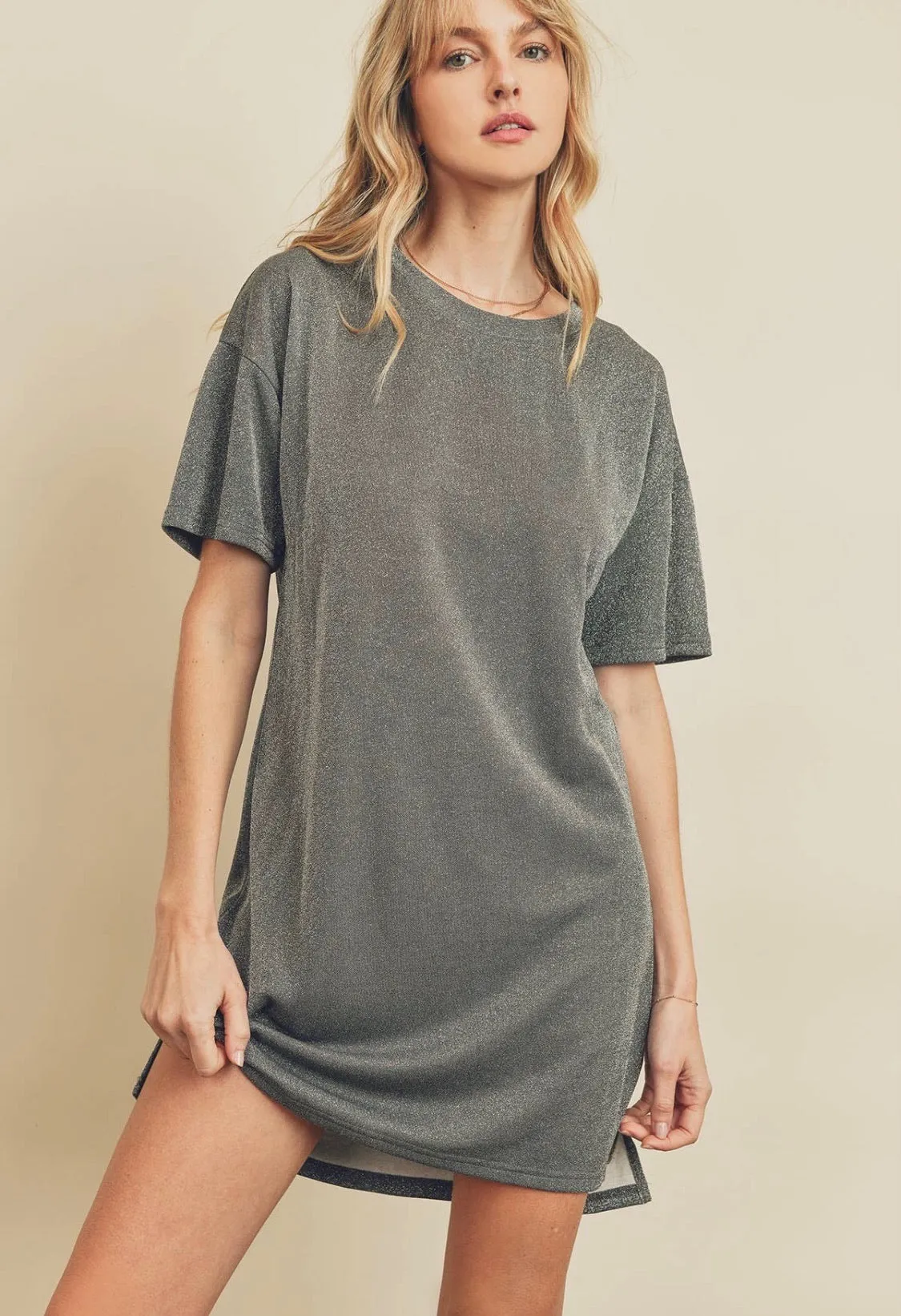 Adela T-shirt Dress - Grey