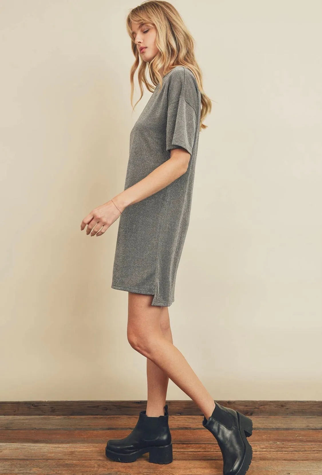 Adela T-shirt Dress - Grey
