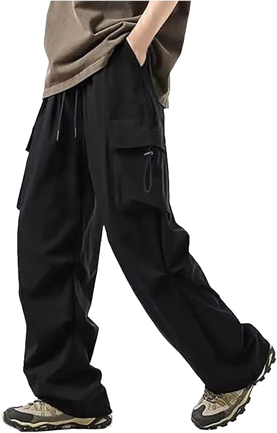 Baggy Pants fot Men Fashion Loose Fit Workout Hiking Cargo Pants Outdoor Active Athletic Hiking Trouser Cargo for Men