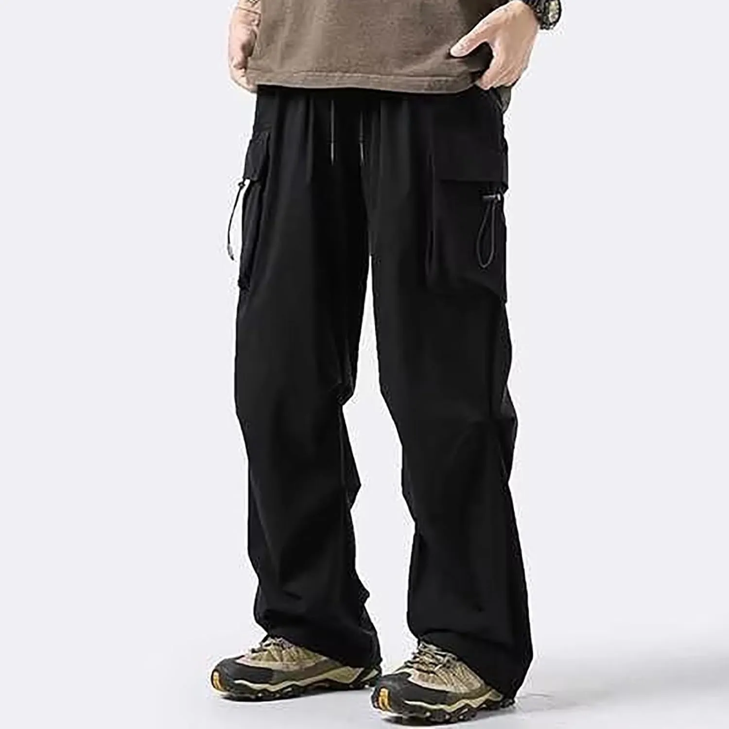 Baggy Pants fot Men Fashion Loose Fit Workout Hiking Cargo Pants Outdoor Active Athletic Hiking Trouser Cargo for Men