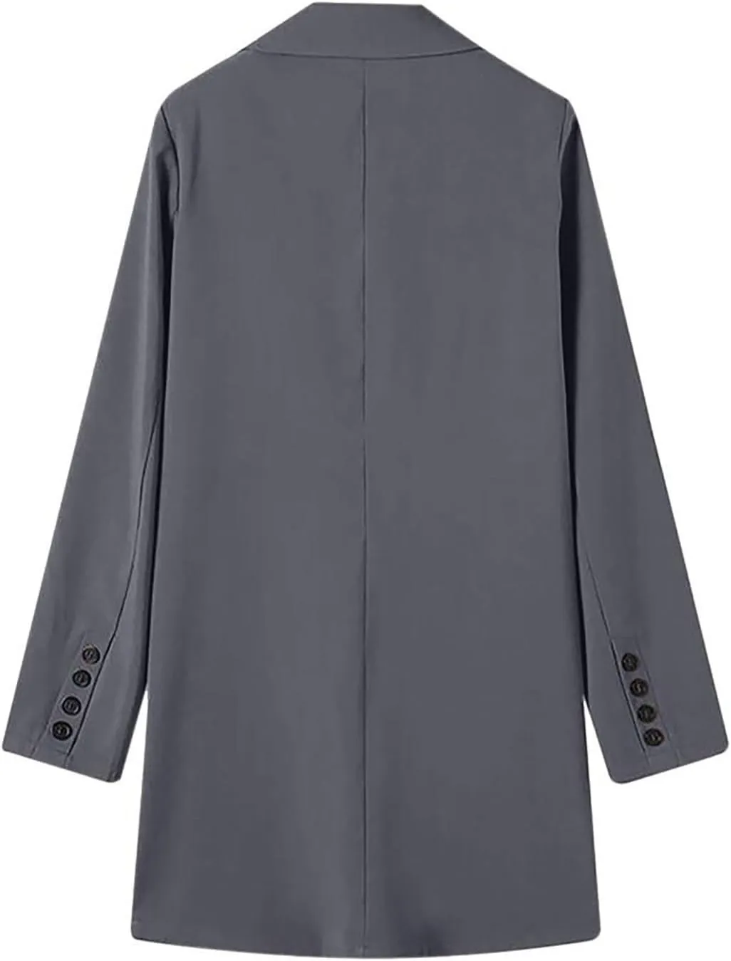Blazers for Women,Wool Blend Trench Coat Elegante Business Jackets Open Front Work Office Winter Suit Cardigan