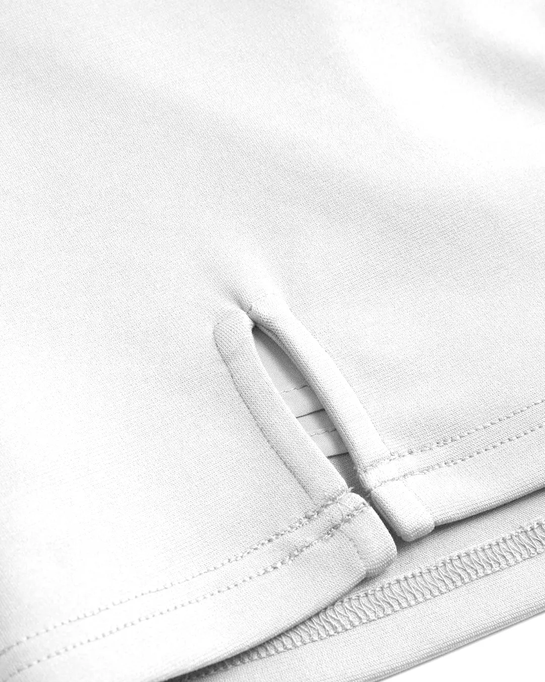 Blockcore Inspired Solid Mini Skirt In White