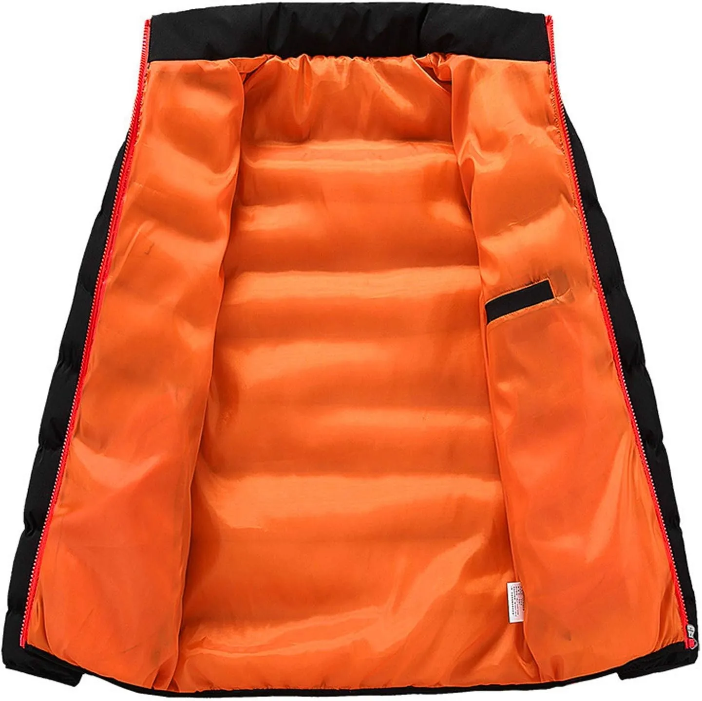 Bubble Coat Men No Hood Packable Puffer Jacket Hoodless Zip Up Lightweight Winter Down Jacket Quilted Padded Jacket