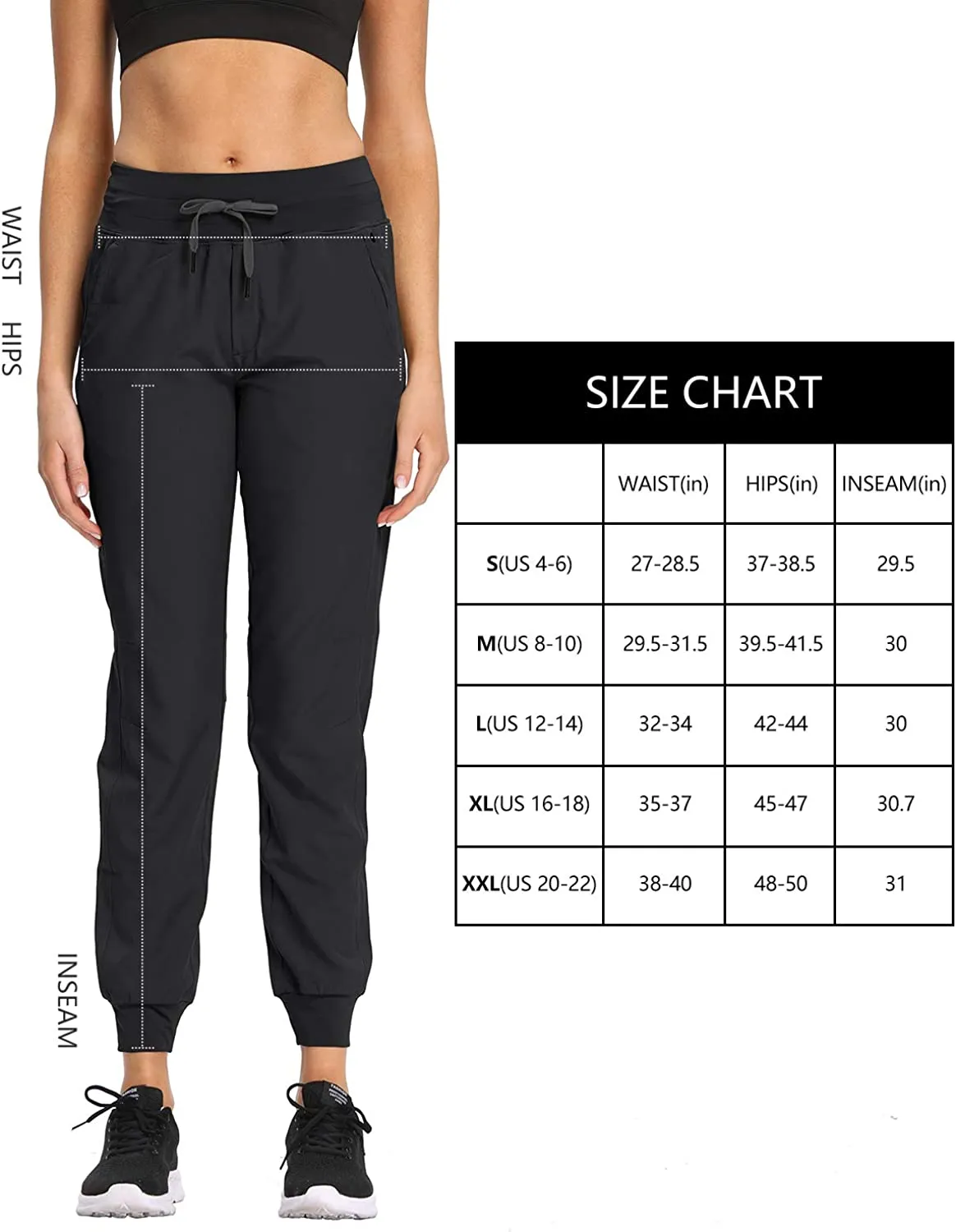 FashionSierra - Cargo Hiking Pants Lightweight Joggers Quick Dry Water