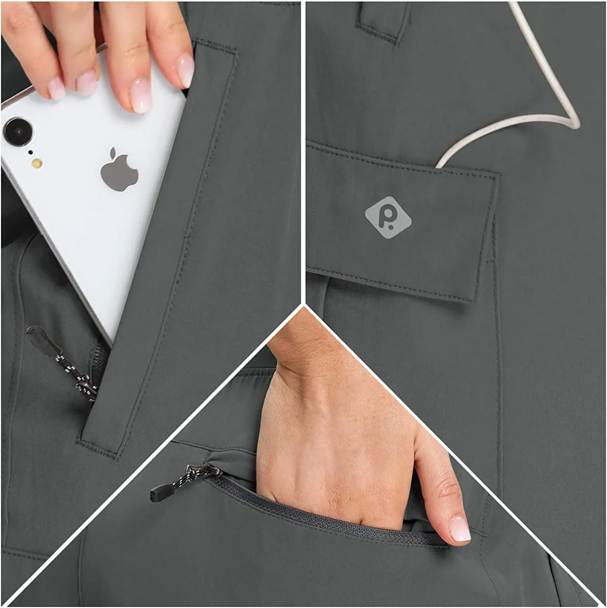 FashionSierra - Cargo Hiking Pants Lightweight Joggers Quick Dry Water