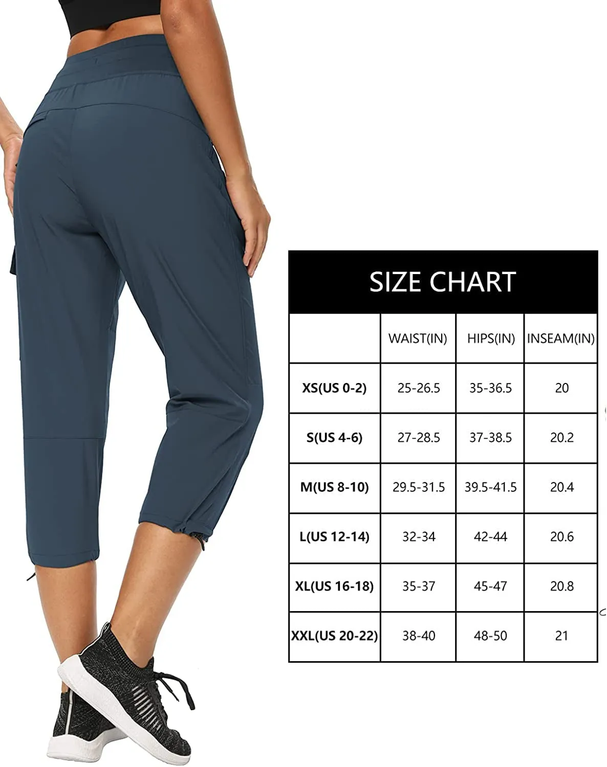 FashionSierra - Cargo Hiking Pants Lightweight Joggers Quick Dry Water