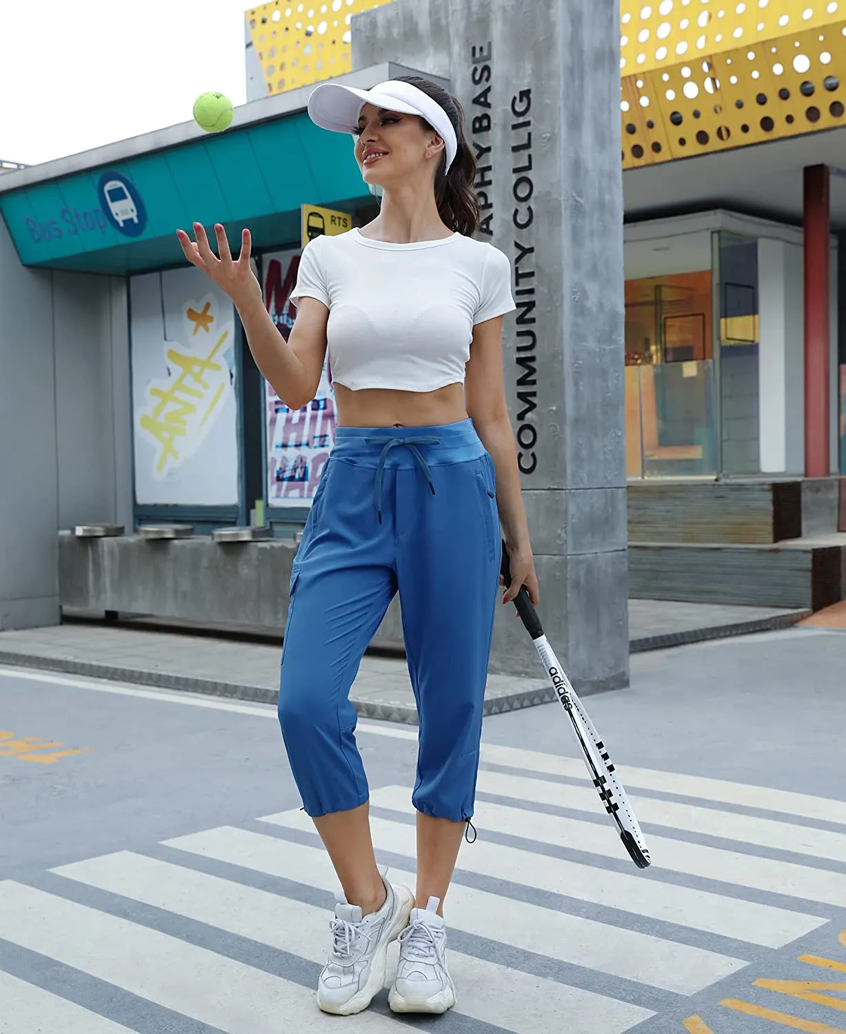 FashionSierra - Cargo Hiking Pants Lightweight Joggers Quick Dry Water