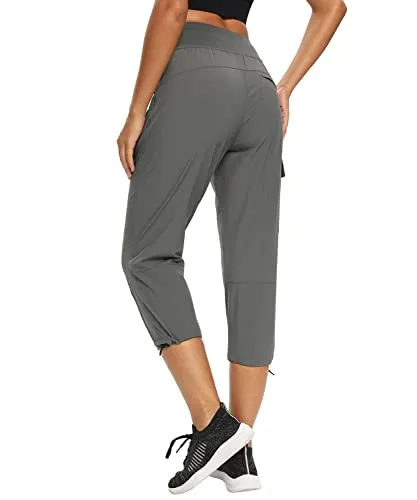 FashionSierra - Cargo Hiking Pants Lightweight Joggers Quick Dry Water