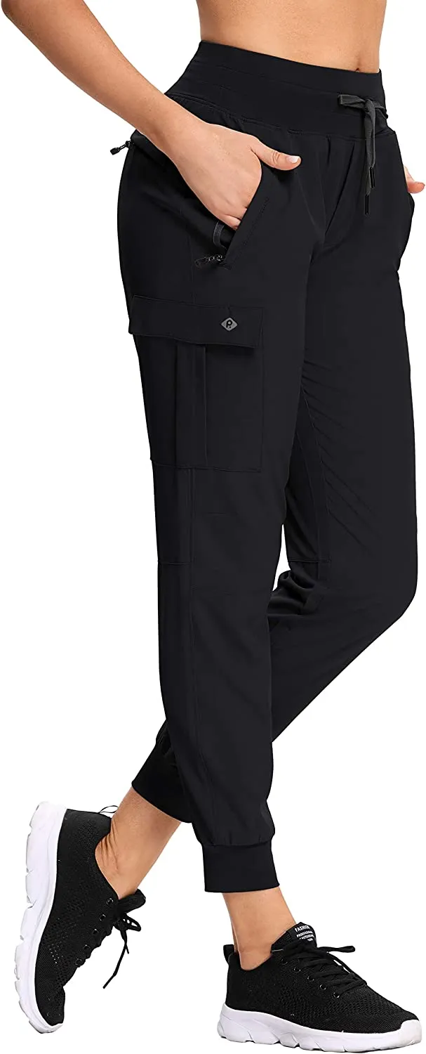 FashionSierra - Cargo Hiking Pants Lightweight Joggers Quick Dry Water