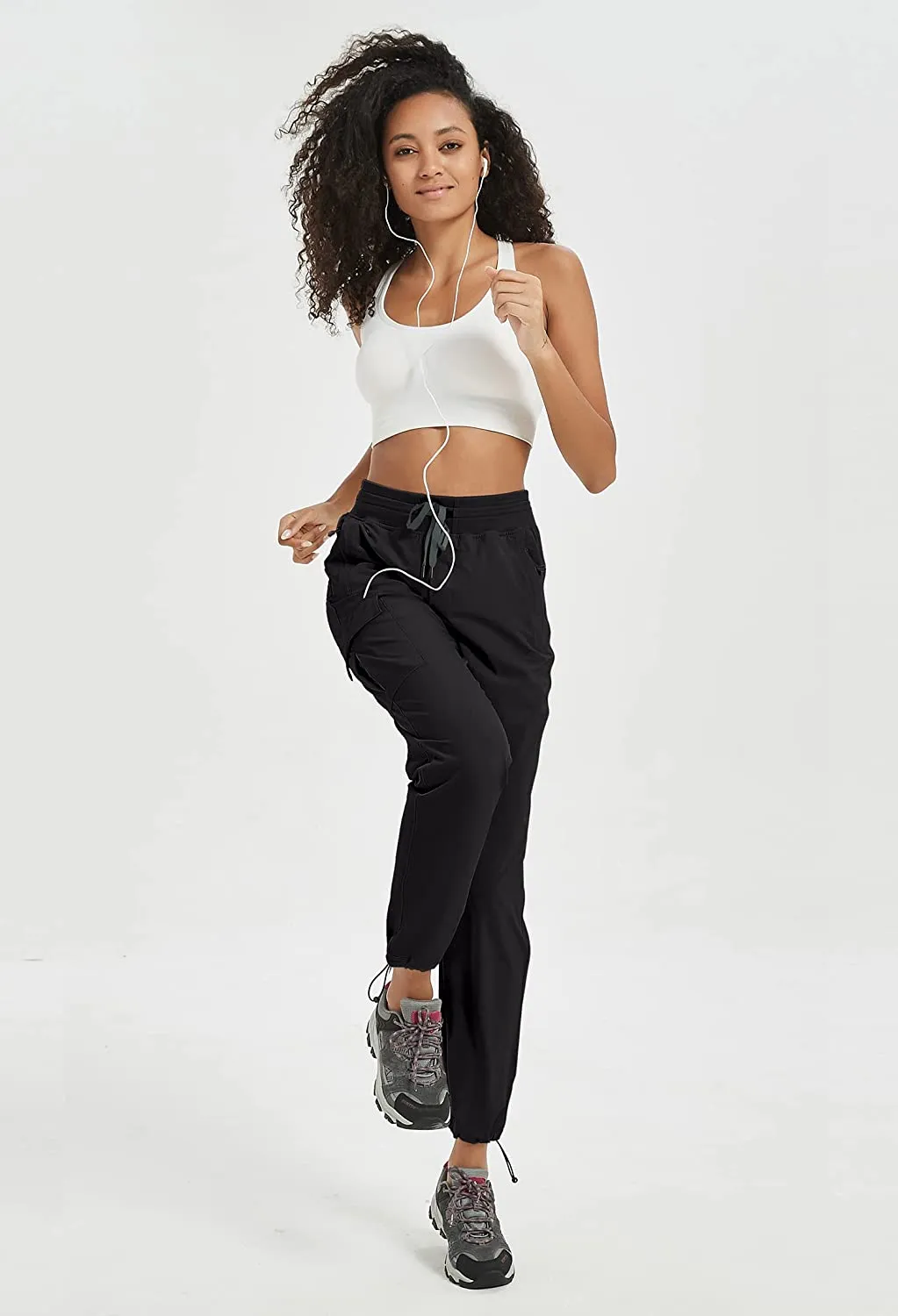 FashionSierra - Cargo Hiking Pants Lightweight Joggers Quick Dry Water