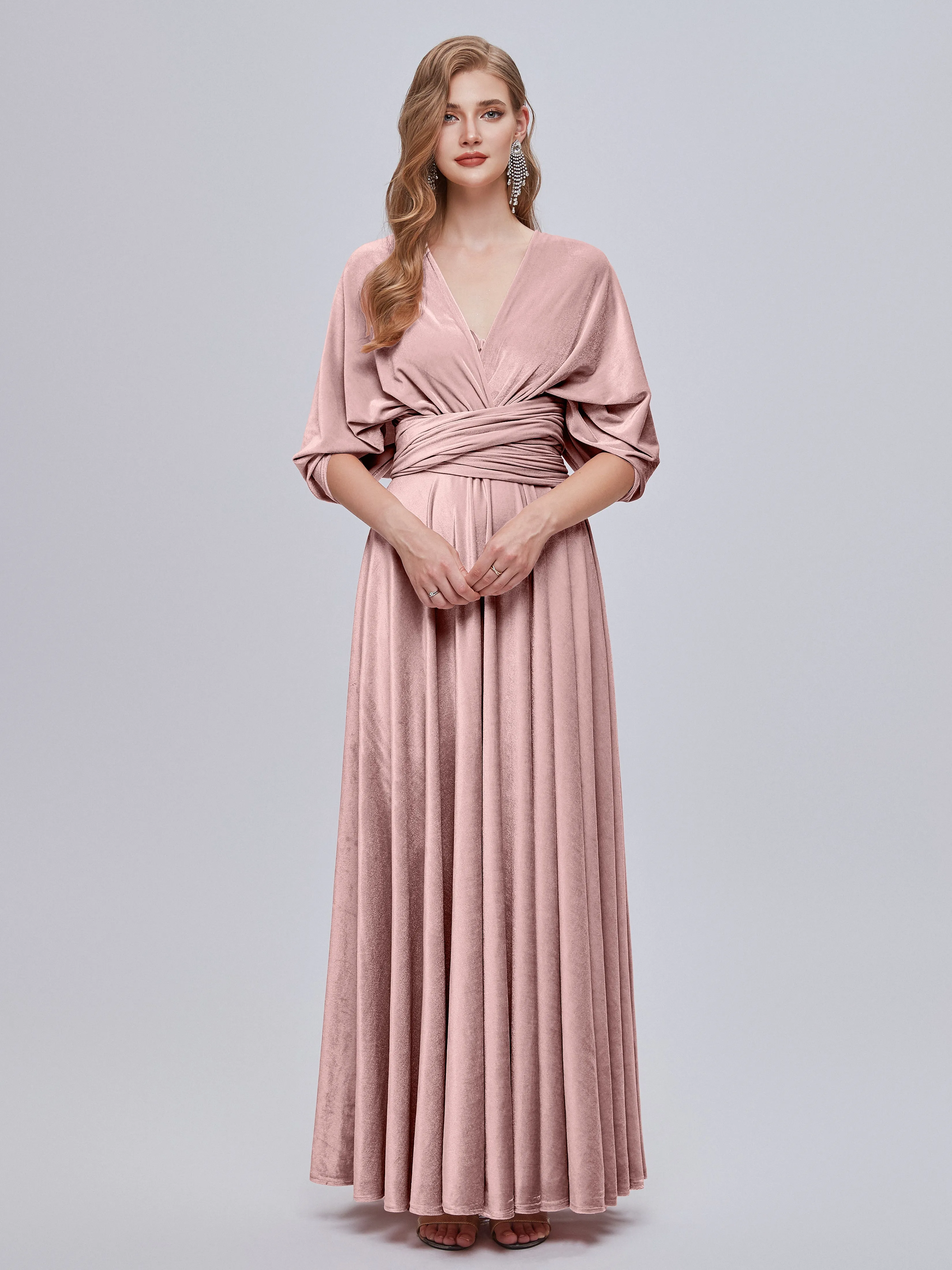 Juliet Gorgeous Convertible Velvet Mother of the Bride Dresses