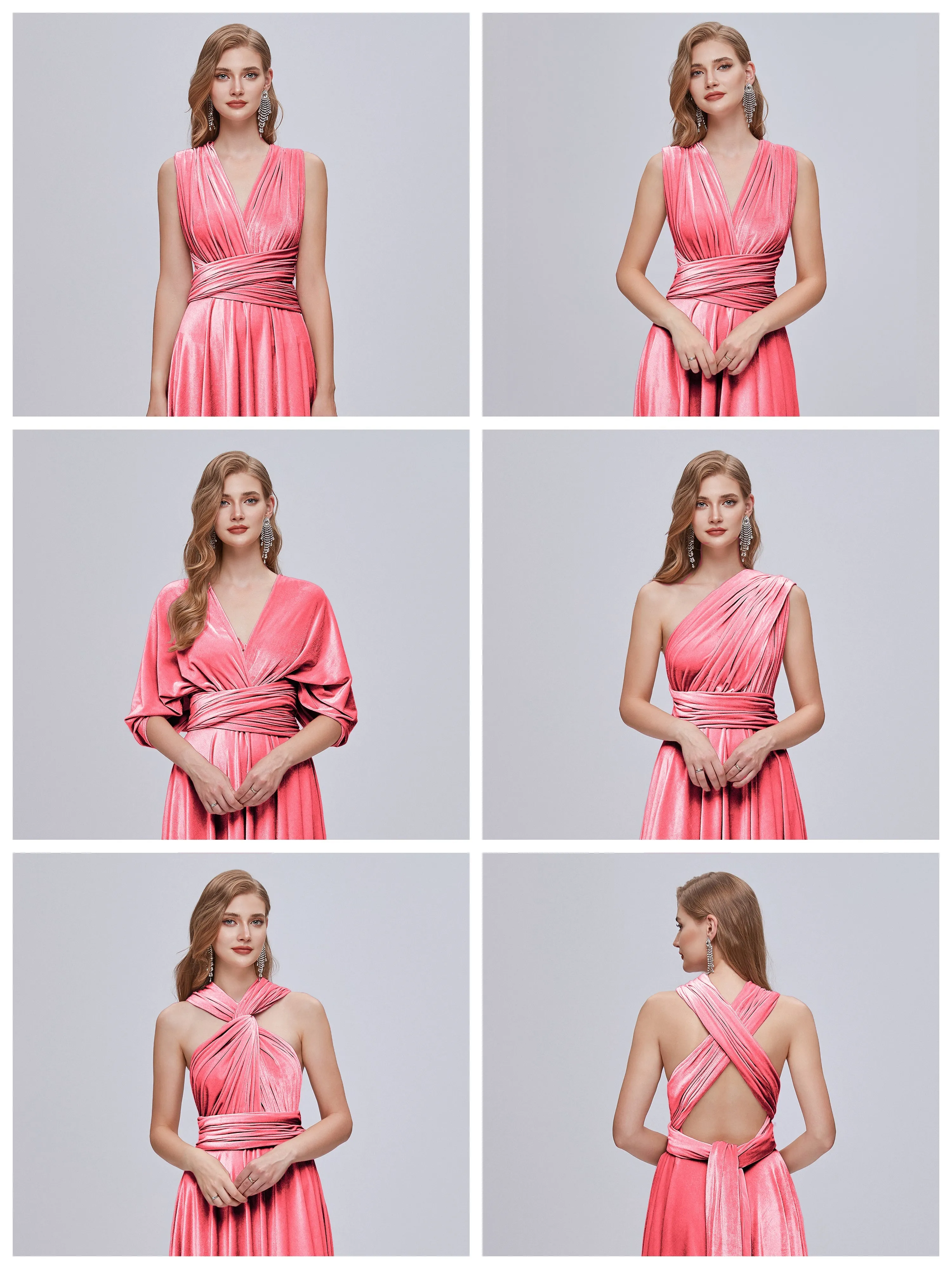 Juliet Gorgeous Convertible Velvet Mother of the Bride Dresses