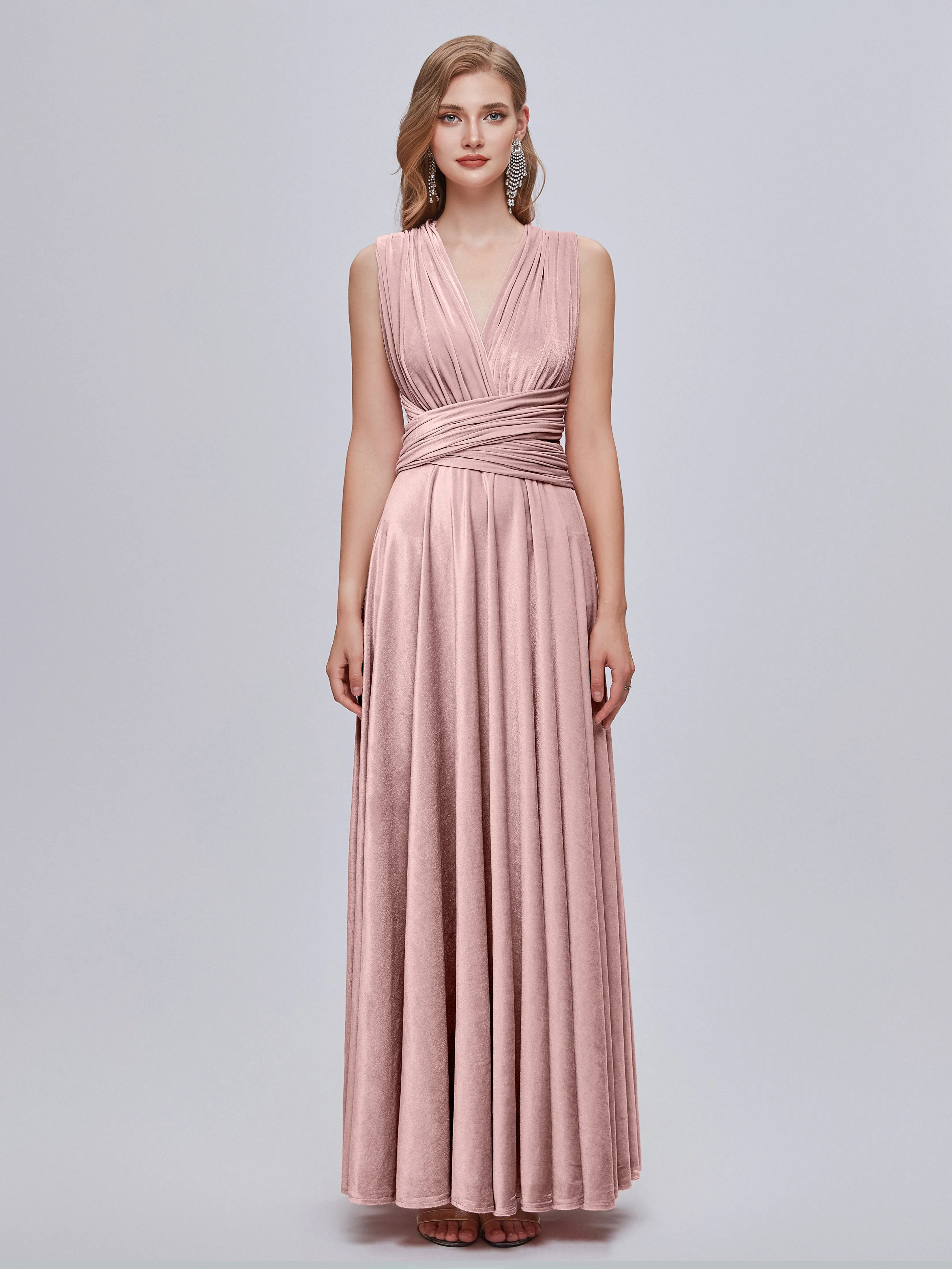 Juliet Gorgeous Convertible Velvet Mother of the Bride Dresses