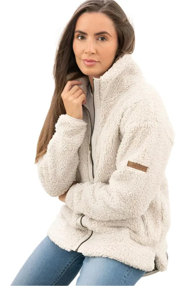 Lighthouse Womens Coast Fleece Jacket Irish Cream Marl