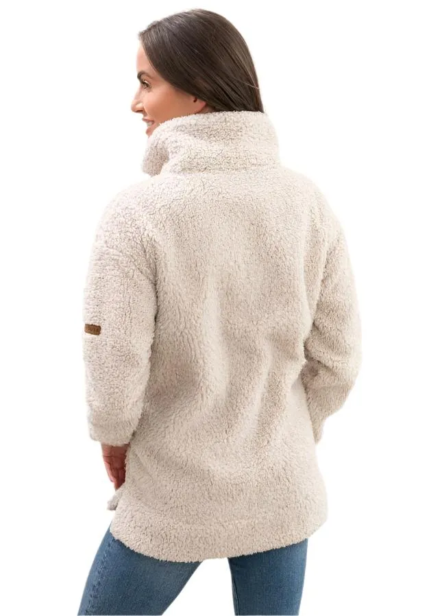 Lighthouse Womens Coast Fleece Jacket Irish Cream Marl