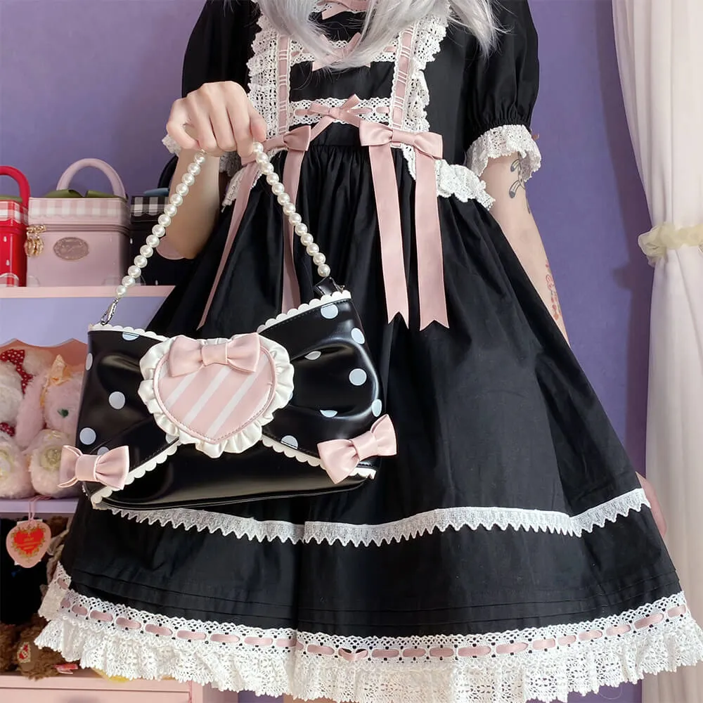 Lolita Sweet Polka Dots Bow Bag