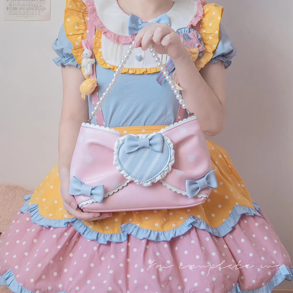 Lolita Sweet Polka Dots Bow Bag