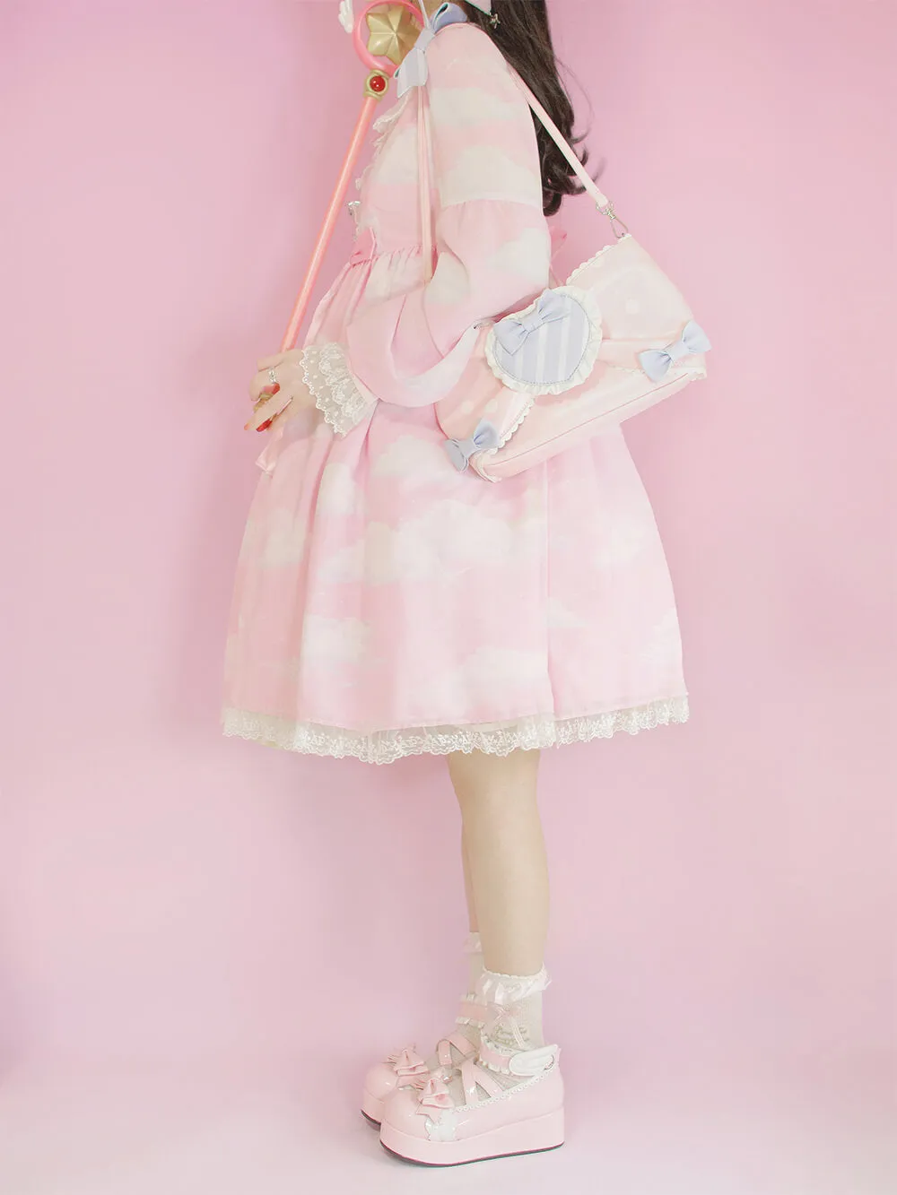 Lolita Sweet Polka Dots Bow Bag