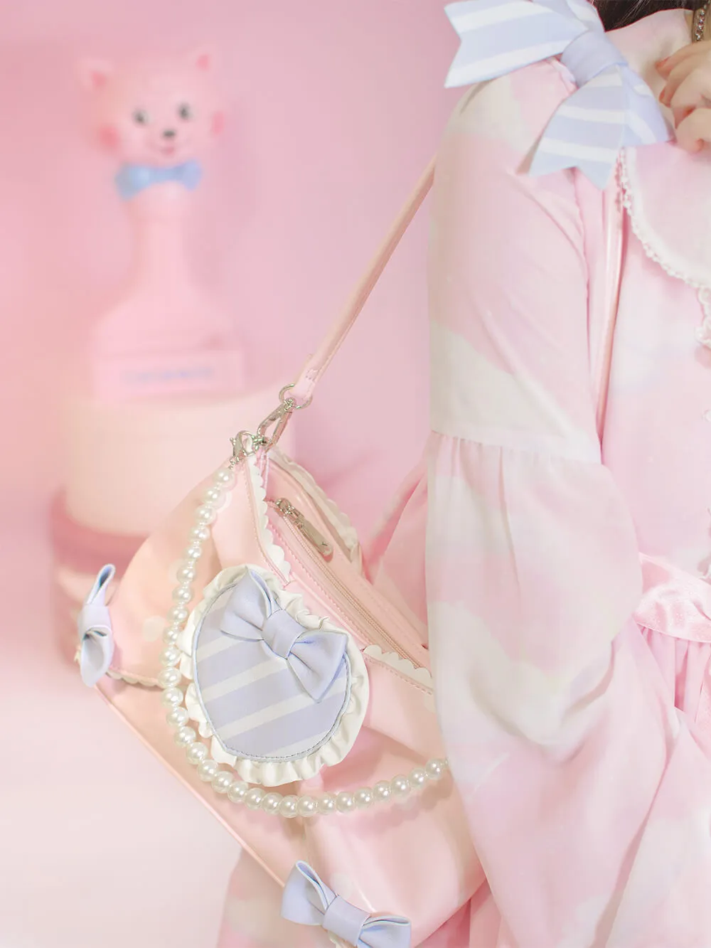 Lolita Sweet Polka Dots Bow Bag