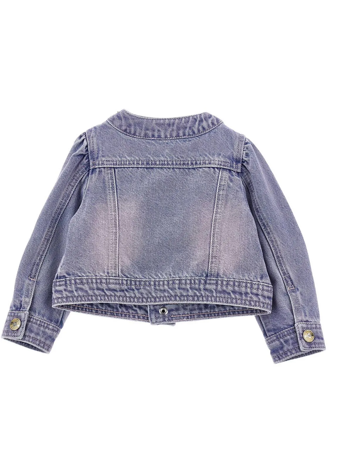 Monnalisa-Baby denim jacket with flowers-39E100