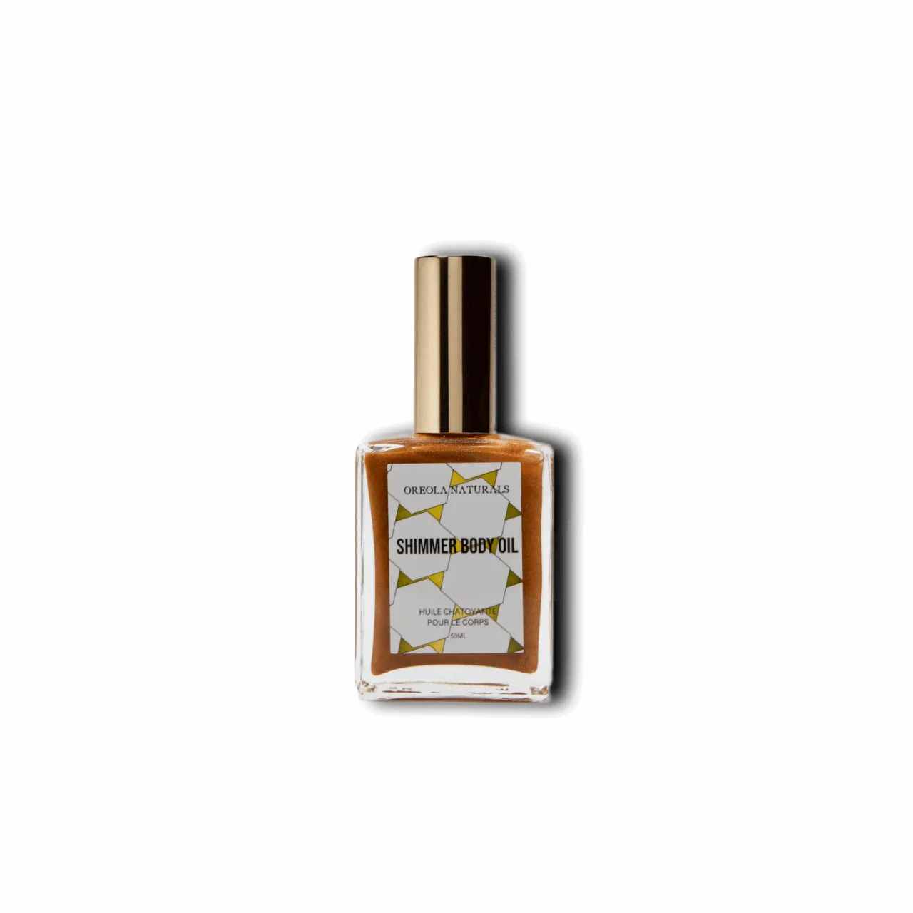 Oreola Naturals Shimmer Body Oil, Highlighter Makeup Bronze Shimmer Oil 50ml/1.75ml