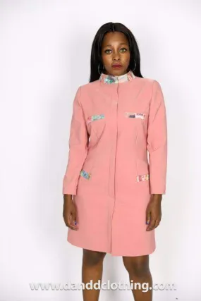 Pink Elegant Office Jacket