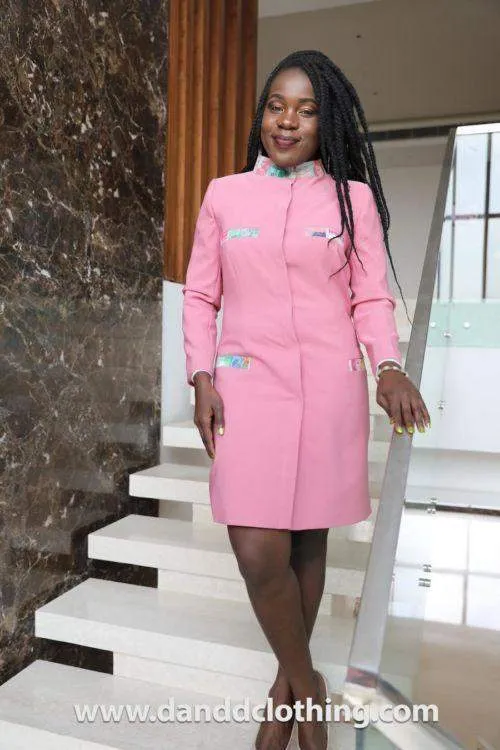 Pink Elegant Office Jacket