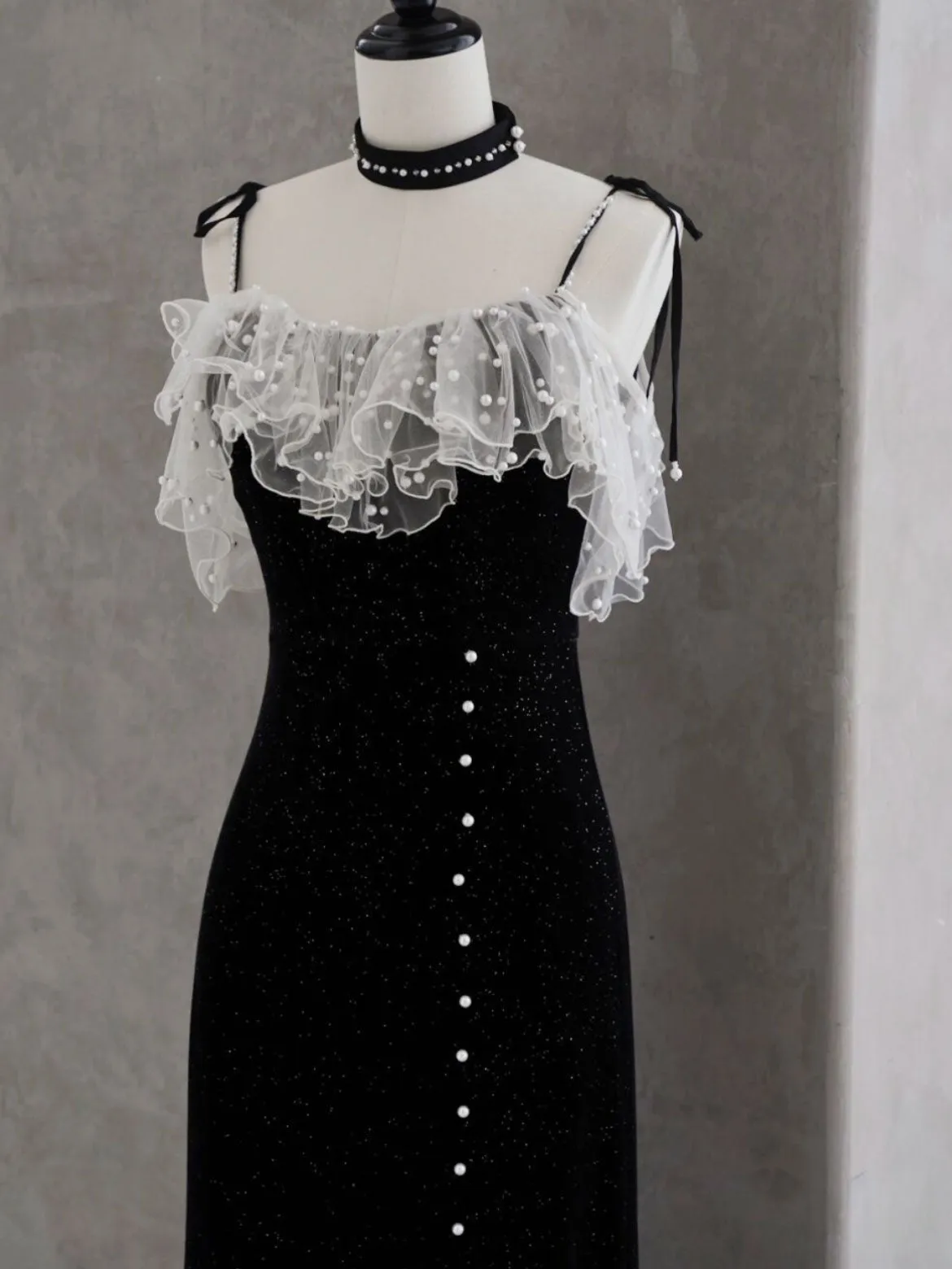 Spaghetti Strap Black Tight Short Prom Dress Homecoming Dress