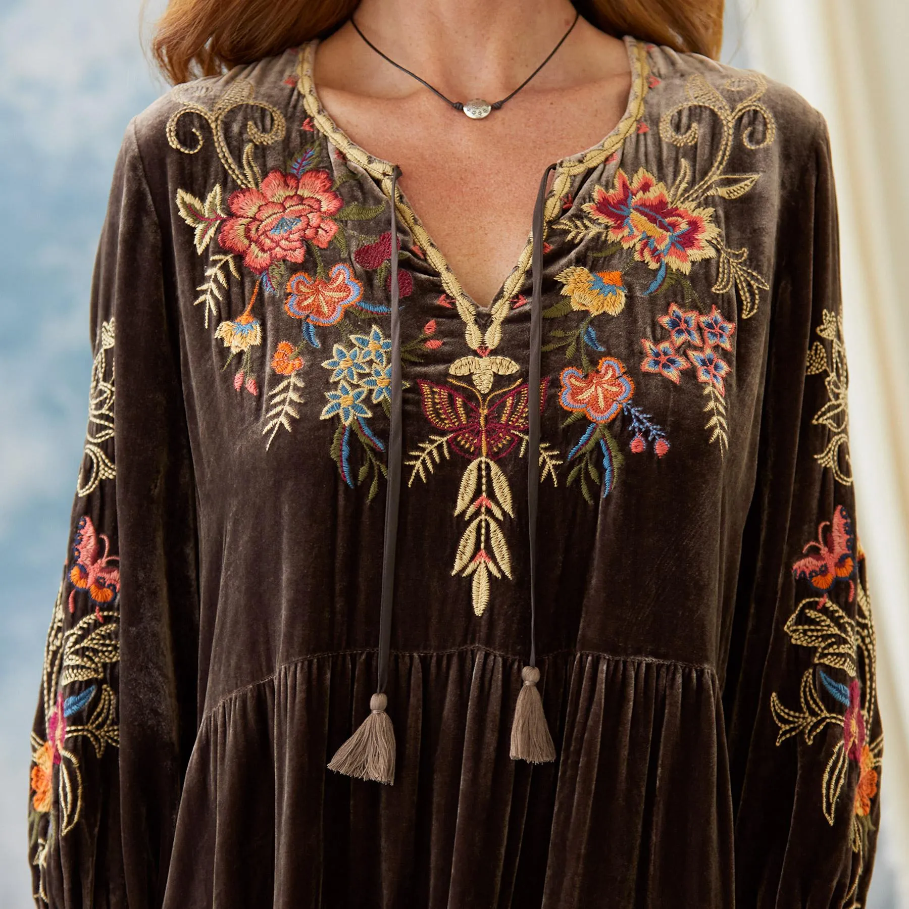 Taline Velvet Dress