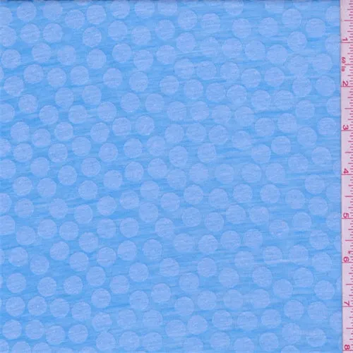 Turquoise Dot T-Shirt Knit Fabric