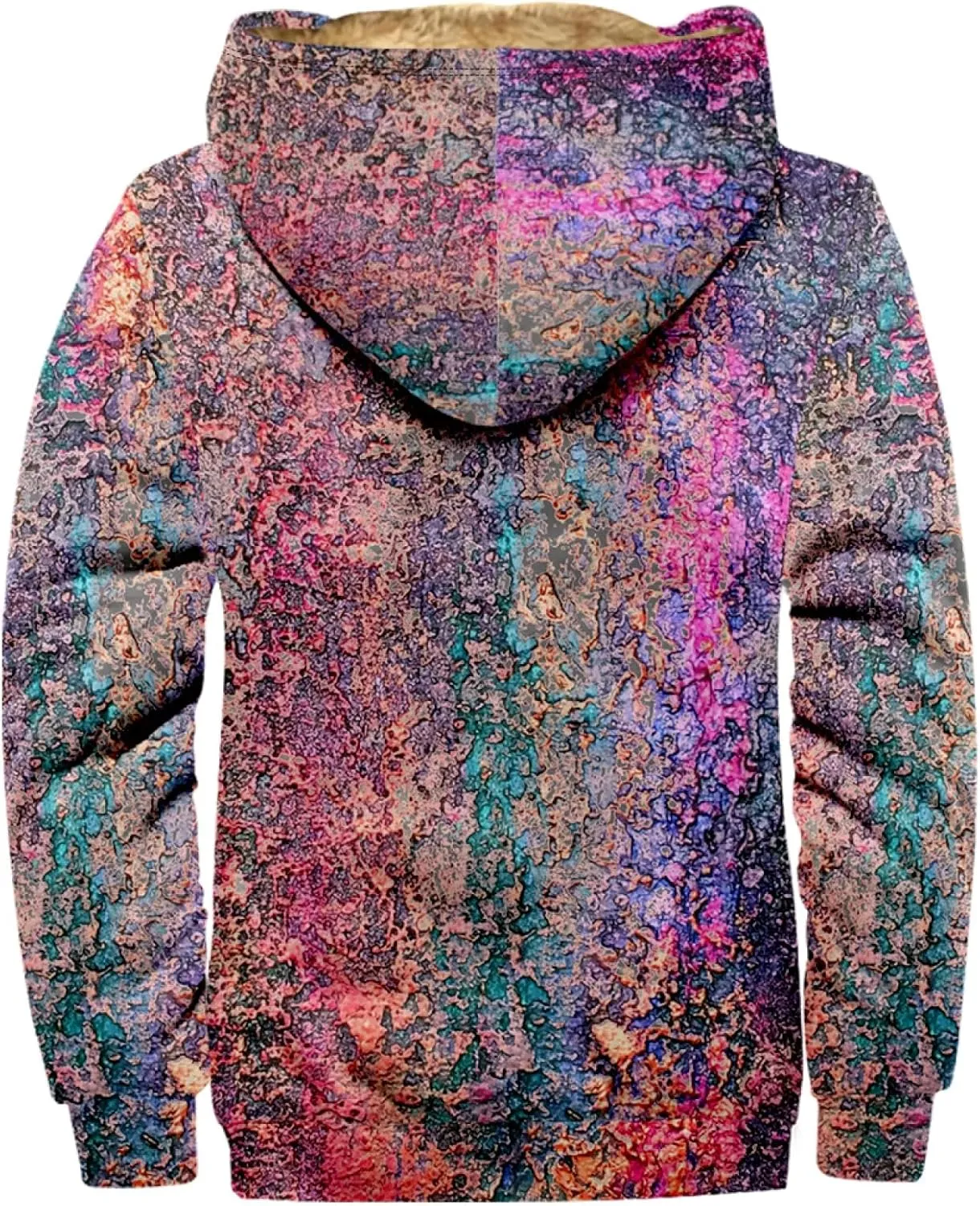 Zip Up Hoodie Men Winter Sherpa Lined Graphic Jacket Windproof Workout Oversized Coat Big And Tall Cool Windbreaker Outwear